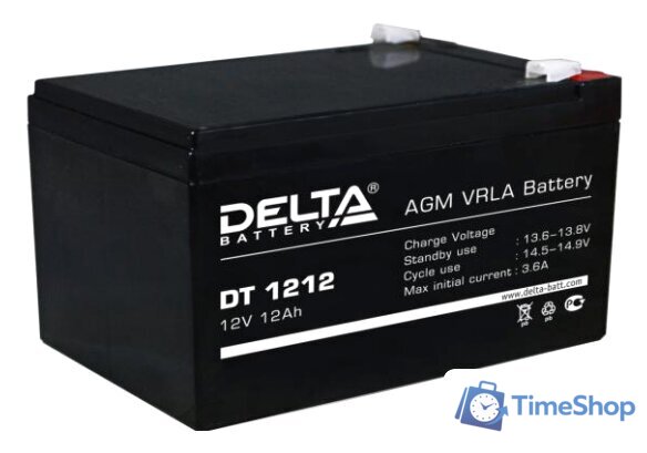 Аккумулятор для ИБП Delta DT 1212 (12В/12 А·ч) - Изображение №1 — Интернет-магазин Time-Shop