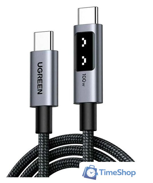 Кабель Ugreen L509 35512 USB Type-C - USB Type-C (2 м, серый) - Изображение №1 — Интернет-магазин Time-Shop