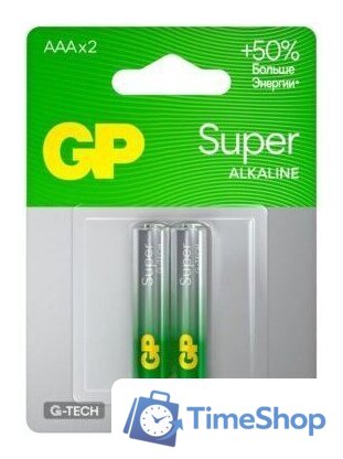 Батарейка GP Super G-Tech LR03/24AA21-2CRSBC2 - Изображение №1 — Интернет-магазин Time-Shop