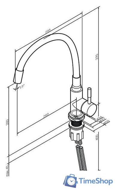 Смеситель AM.PM X-Joy S F85B07602 - Изображение №11 — Интернет-магазин Time-Shop
