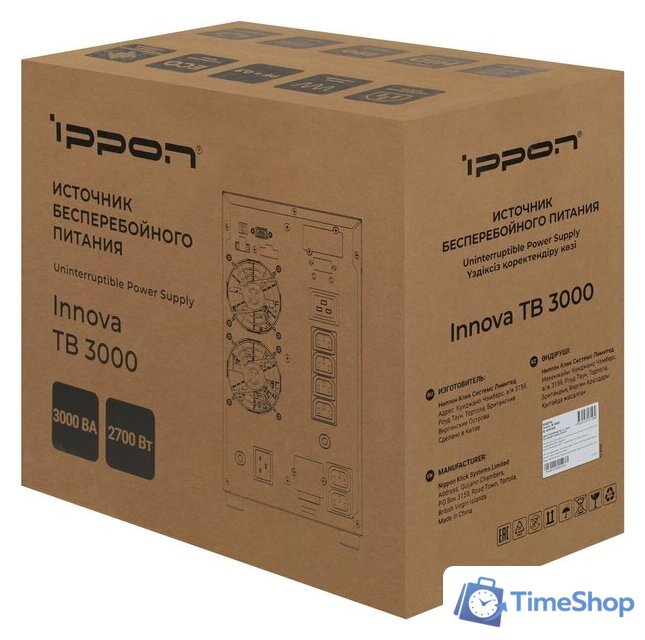 Источник бесперебойного питания IPPON Innova TBE 3000 2050431 - Изображение №9 — Интернет-магазин Time-Shop