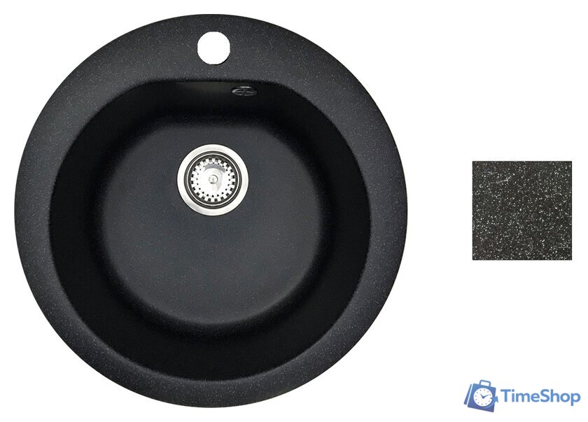 Кухонная мойка БелЭворс Nika (черный, без сифона) - Изображение №1 — Интернет-магазин Time-Shop