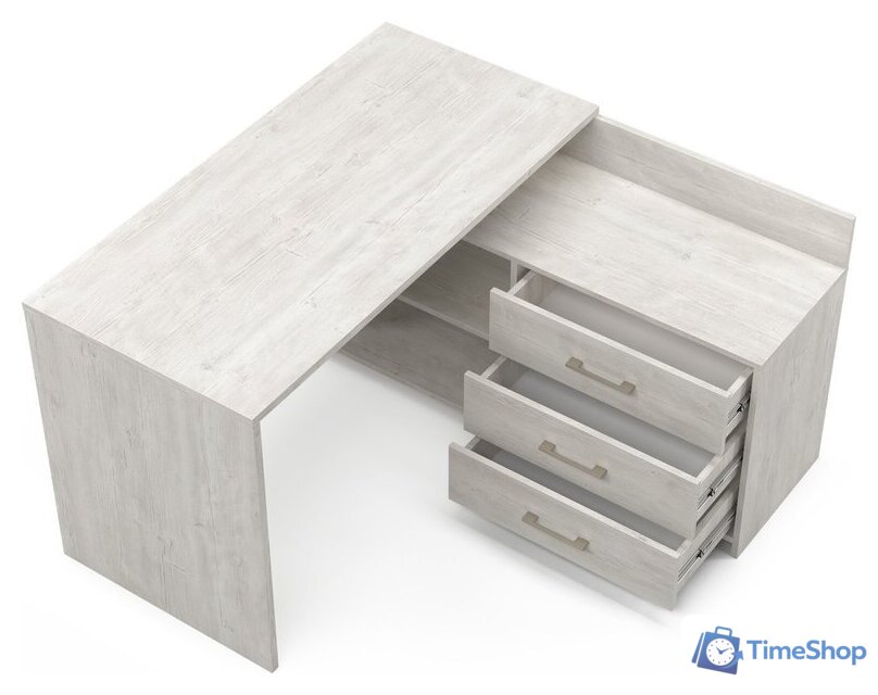 Стол MyStar Кросс ИВ-120.01.00 (дуб бонифаций/белый) - Изображение №2 — Интернет-магазин Time-Shop