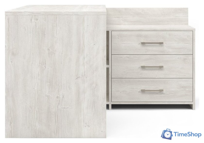 Стол MyStar Кросс ИВ-120.01.00 (дуб бонифаций/белый) - Изображение №4 — Интернет-магазин Time-Shop