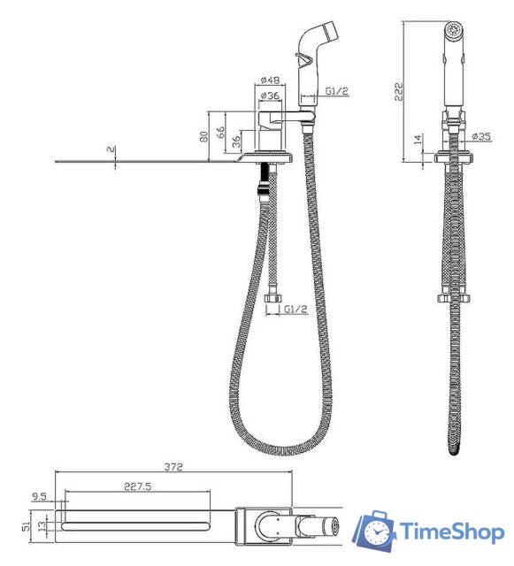 Гигиенический душ Lemark Solo LM7170CW - Изображение №2 — Интернет-магазин Time-Shop