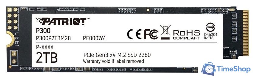 SSD Patriot P300 2TB P300P2TBM28 - Изображение №1 — Интернет-магазин Time-Shop