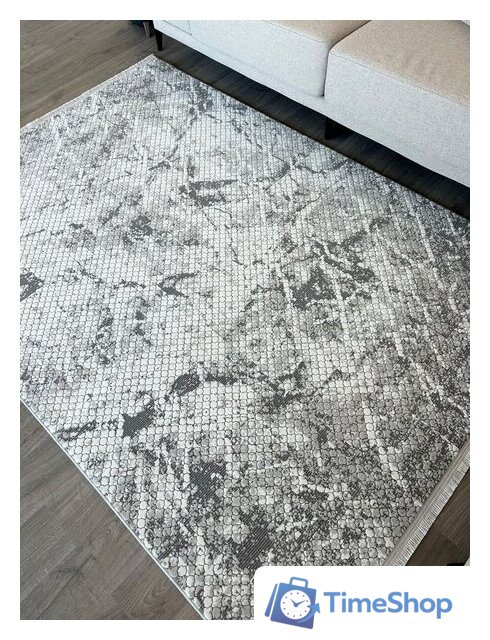 Ковер для жилой комнаты Radjab Carpet Бутик BT 328 Прямоугольник 11550RK (2x2.9, Dark Grey) - Изображение №4 — Интернет-магазин Time-Shop