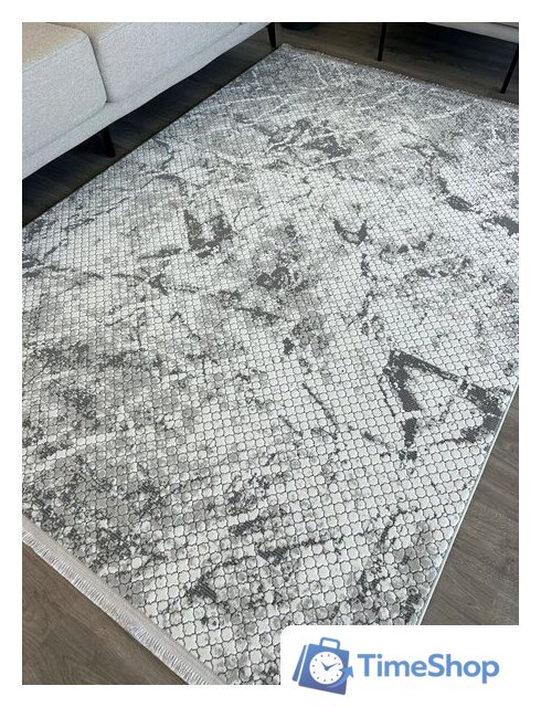 Ковер для жилой комнаты Radjab Carpet Бутик BT 328 Прямоугольник 11550RK (2x2.9, Dark Grey) - Изображение №5 — Интернет-магазин Time-Shop