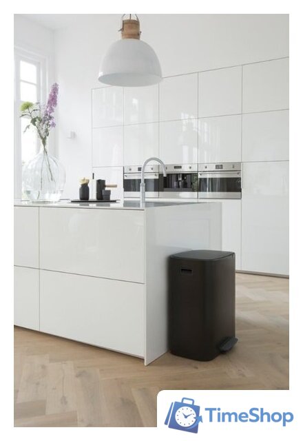 Система сортировки мусора Brabantia Bo Pedal Bin 2 x 30 л (черный матовый) - Изображение №16 — Интернет-магазин Time-Shop
