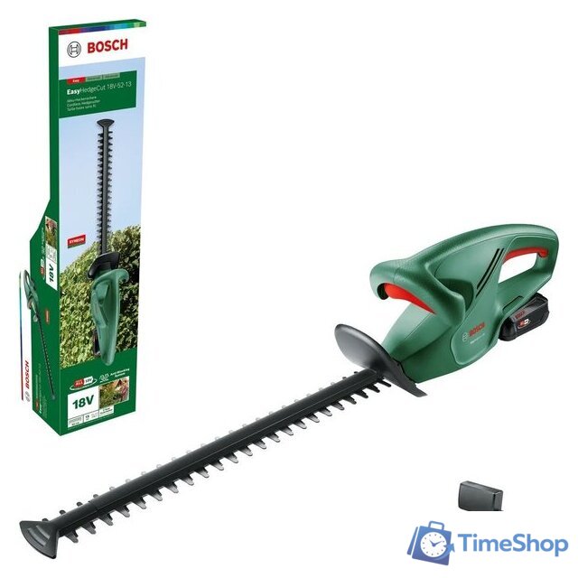 Кусторез Bosch Easy HedgeCut 18-52-13 0600849M01 (с 1-им АКБ) - Изображение №1 — Интернет-магазин Time-Shop