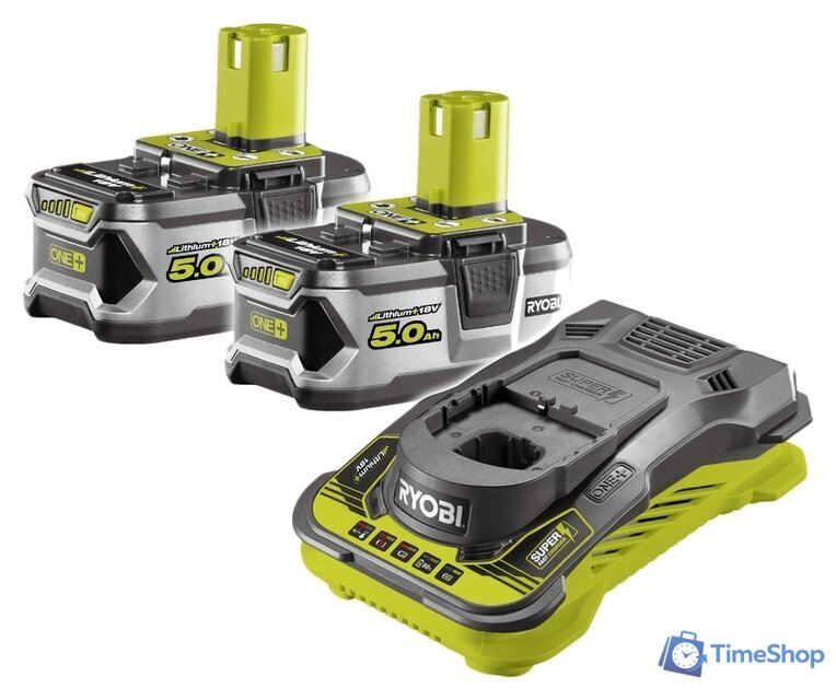 Аккумулятор с зарядным устройством Ryobi RC18150-250 5133004422 (18В/5 Ah + 18В) - Изображение №1 — Интернет-магазин Time-Shop