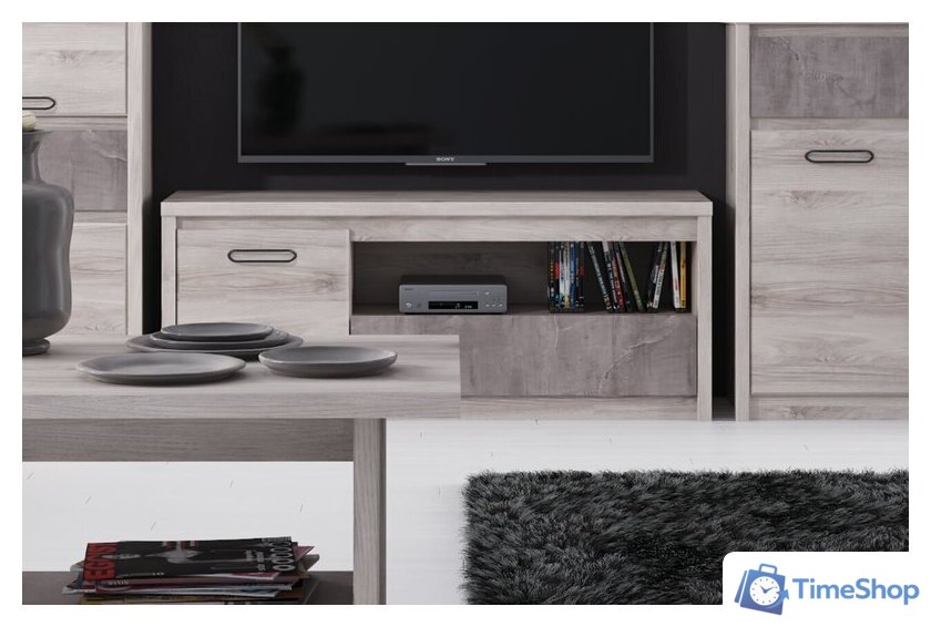 Тумба Anrex Jazz RTV 1D1SN (каштан найроби-оникс) - Изображение №4 — Интернет-магазин Time-Shop