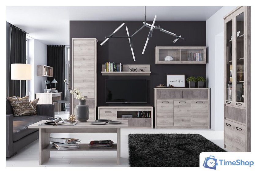 Тумба Anrex Jazz RTV 1D1SN (каштан найроби-оникс) - Изображение №3 — Интернет-магазин Time-Shop