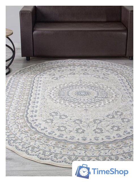 Ковер для жилой комнаты Merinos Cuba F399-OVAL-BEIGE (1х2) - Изображение №4 — Интернет-магазин Time-Shop