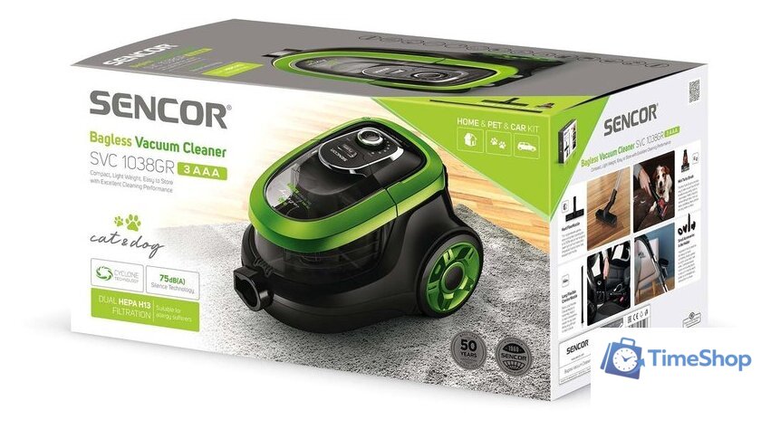 Пылесос Sencor SVC 1038GR - Изображение №6 — Интернет-магазин Time-Shop