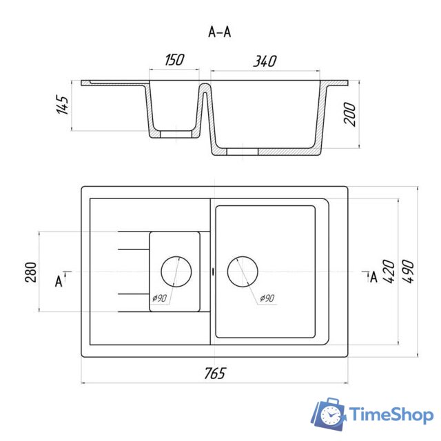 Кухонная мойка Gerhans C10 (терракот) - Изображение №2 — Интернет-магазин Time-Shop