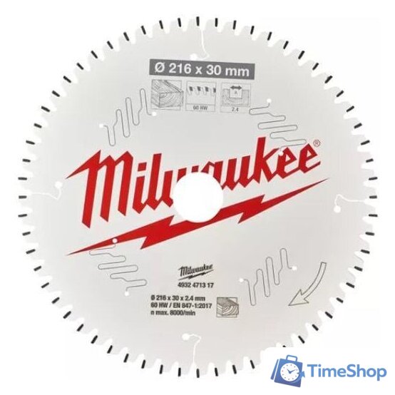 Пильный диск Milwaukee 4932471317 - Изображение №1 — Интернет-магазин Time-Shop