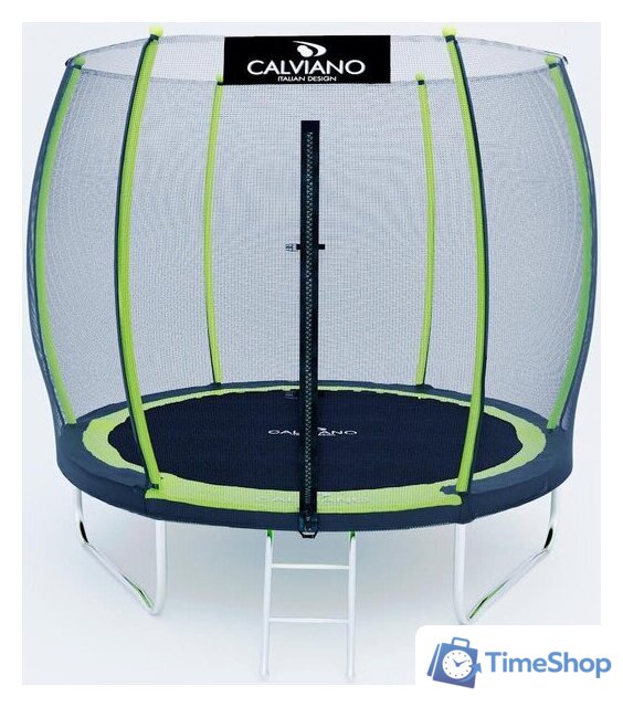 Батут Calviano Outside Master Green 252 см - 8ft (внешняя сетка, с лестницей) - Изображение №1 — Интернет-магазин Time-Shop