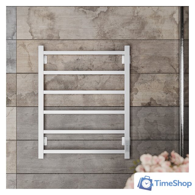 Полотенцесушитель Roxen Square BK-109SW-6T 11050-5365W (белый) - Изображение №4 — Интернет-магазин Time-Shop