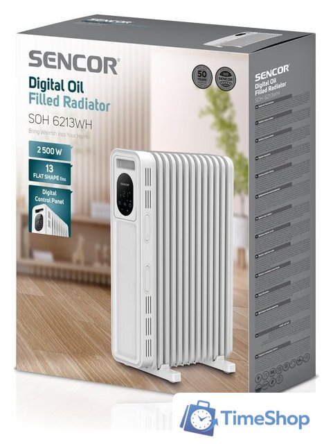 Масляный радиатор Sencor SOH 6213WH - Изображение №13 — Интернет-магазин Time-Shop