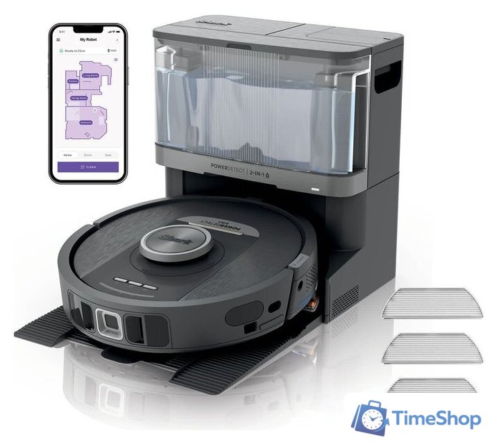 Робот-пылесос Shark PowerDetect NeverTouch RV2800YEEU - Изображение №1 — Интернет-магазин Time-Shop