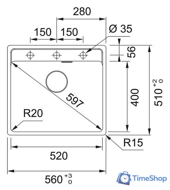Кухонная мойка Franke MRG 610-52 TL (белый) - Изображение №2 — Интернет-магазин Time-Shop