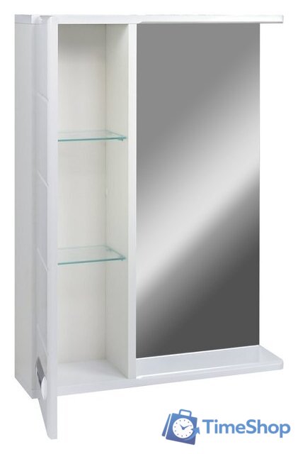 Doratiz Шкаф с зеркалом Вега 60 (левый, белый) - Изображение №3 — Интернет-магазин Time-Shop