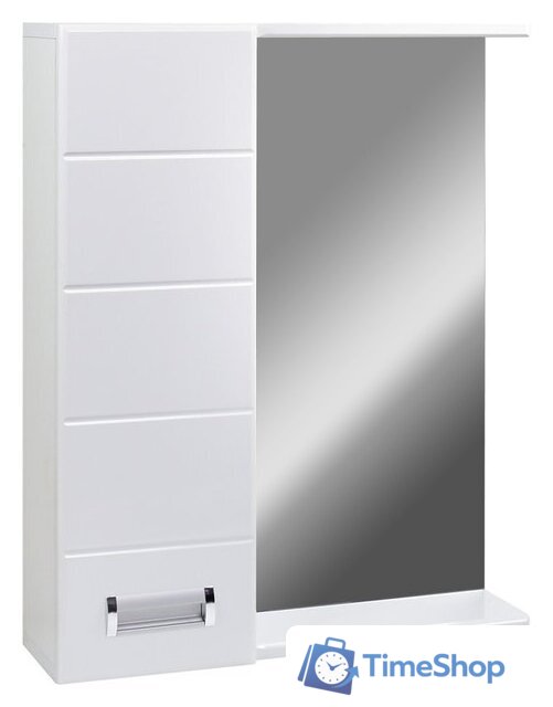  Doratiz Шкаф с зеркалом Вега 60 (левый, белый) - Изображение №1 — Интернет-магазин Time-Shop