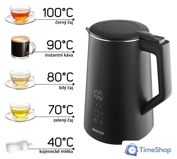 Электрический чайник Sencor SWK 0600BK - Изображение №7 — Интернет-магазин Time-Shop