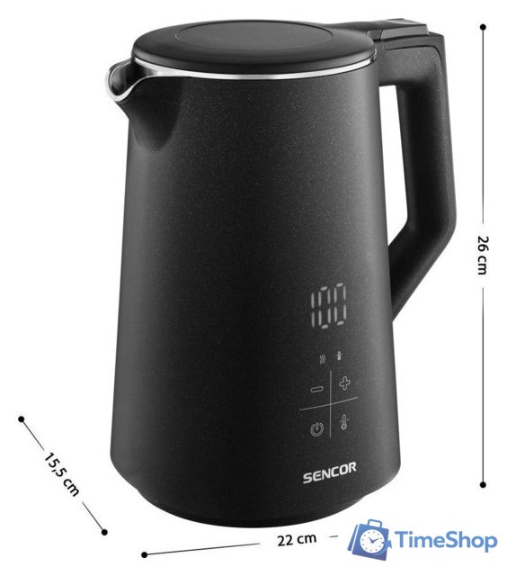 Электрический чайник Sencor SWK 0600BK - Изображение №3 — Интернет-магазин Time-Shop