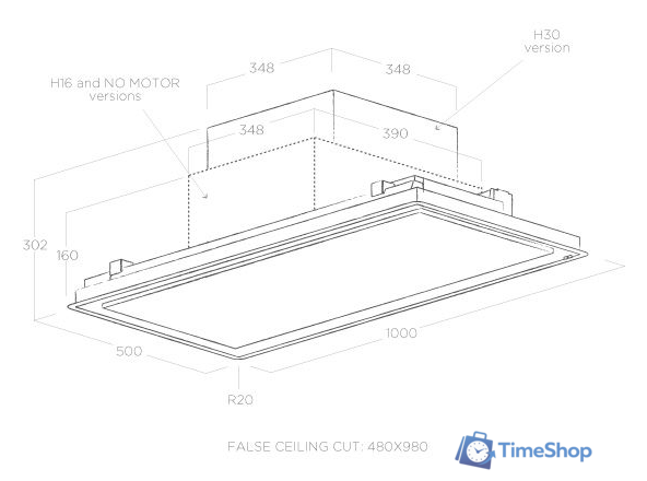 Кухонная вытяжка Elica Illusion H30 WH/A/100 - Изображение №5 — Интернет-магазин Time-Shop