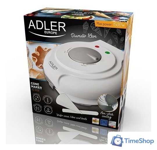Вафельница Adler AD 3038 - Изображение №8 — Интернет-магазин Time-Shop