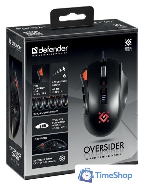Игровая мышь Defender Oversider GM-917 RGB - Изображение №8 — Интернет-магазин Time-Shop