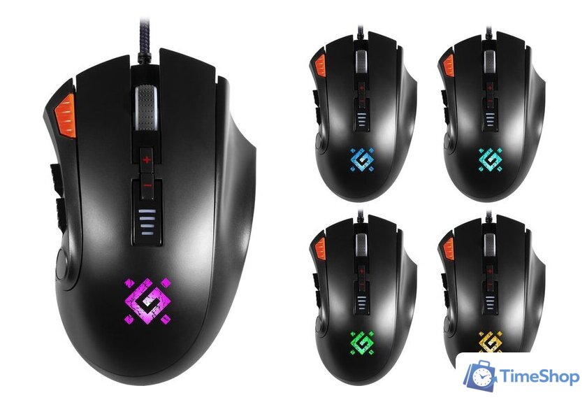 Игровая мышь Defender Oversider GM-917 RGB - Изображение №2 — Интернет-магазин Time-Shop