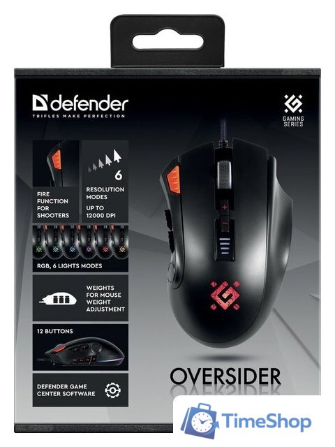 Игровая мышь Defender Oversider GM-917 RGB - Изображение №9 — Интернет-магазин Time-Shop