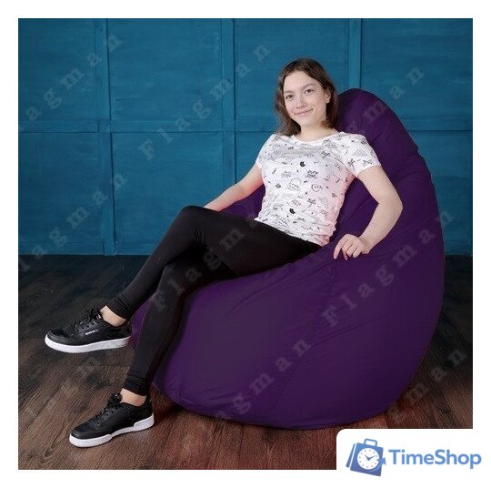 Кресло-мешок Flagman Груша Мега Г3.2-12 (фиолетовый) - Изображение №12 — Интернет-магазин Time-Shop
