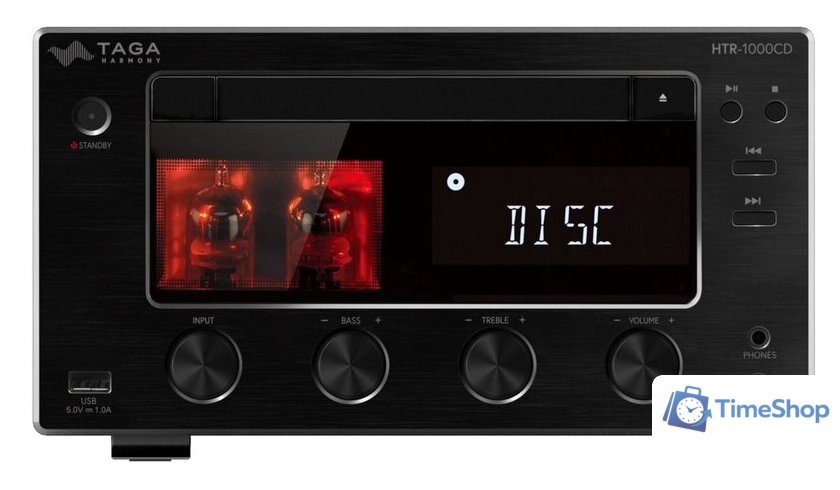 CD-ресивер Taga Harmony HTR-1000CD v.3 (черный) - Изображение №4 — Интернет-магазин Time-Shop