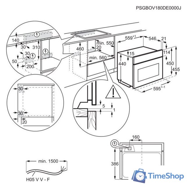 Электрический духовой шкаф Electrolux KVLAE00WT компактный - Изображение №9 — Интернет-магазин Time-Shop