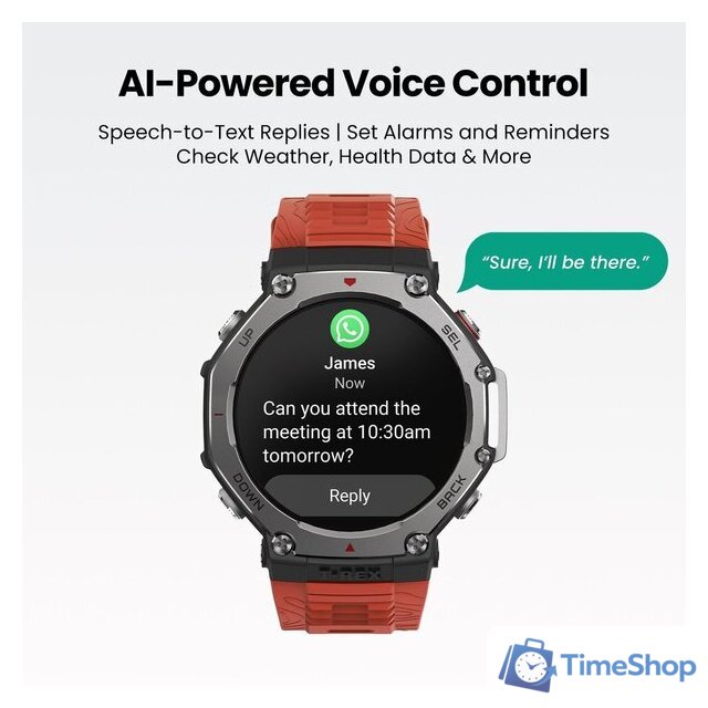 Умные часы Amazfit T-Rex 3 (серый туман) - Изображение №3 — Интернет-магазин Time-Shop