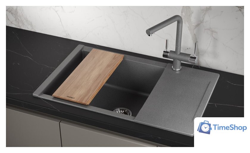 Кухонная мойка Granula ES-7807 (графит) - Изображение №3 — Интернет-магазин Time-Shop