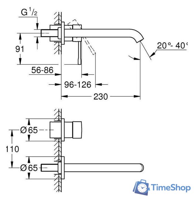 Смеситель Grohe Essence 29193A01 - Изображение №2 — Интернет-магазин Time-Shop