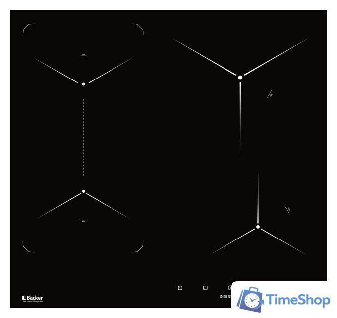 Варочная панель Backer BIH604-1T-S5 Black - Изображение №1 — Интернет-магазин Time-Shop