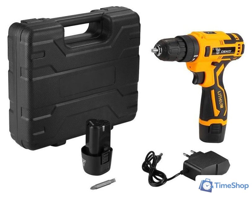 Дрель-шуруповерт Deko Banger SET 3 063-4130 (с 2-мя АКБ, кейс) - Изображение №1 — Интернет-магазин Time-Shop