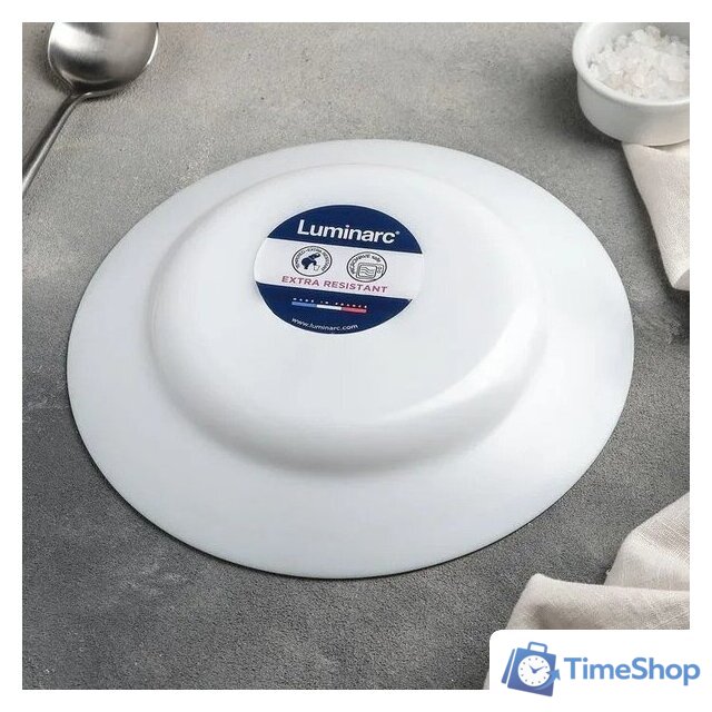 Набор тарелок Luminarc Plumi V5586 (18шт, белый) - Изображение №3 — Интернет-магазин Time-Shop