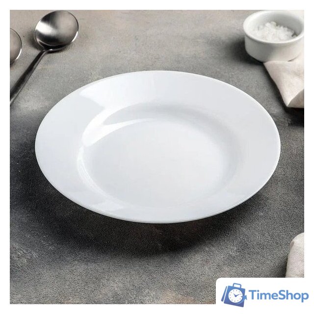 Набор тарелок Luminarc Plumi V5586 (18шт, белый) - Изображение №4 — Интернет-магазин Time-Shop