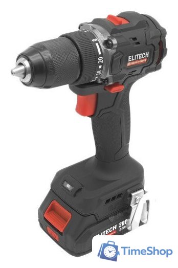 Дрель-шуруповерт ELITECH HD Professional CD 20SL2 E2201.040.01 (с 2-мя АКБ 2 Ач, кейс) - Изображение №1 — Интернет-магазин Time-Shop