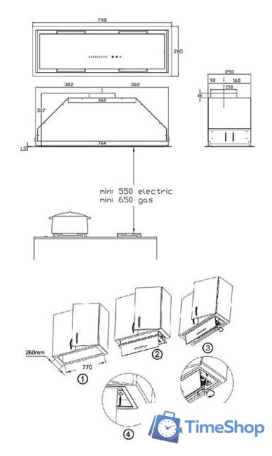 Кухонная вытяжка Korting KHI 9997 GB - Изображение №4 — Интернет-магазин Time-Shop