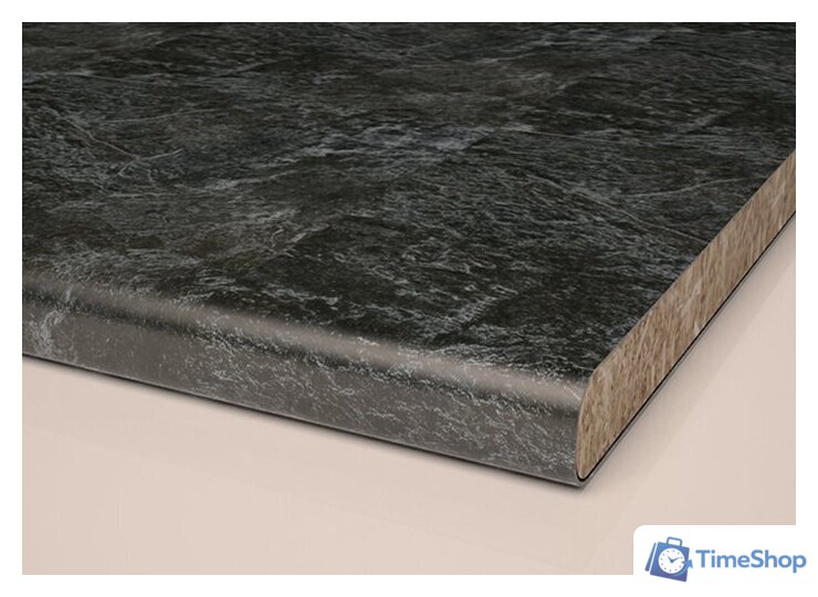 Готовая кухня Интерлиния Мила Матте 1.5x2.6 Б правая (белый-белый-кастилло темный) - Изображение №5 — Интернет-магазин Time-Shop