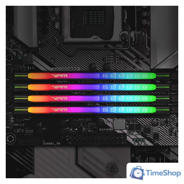 Оперативная память Patriot Viper Steel RGB 2x16GB DDR4 PC4-28800 PVSR432G360C8K - Изображение №8 — Интернет-магазин Time-Shop