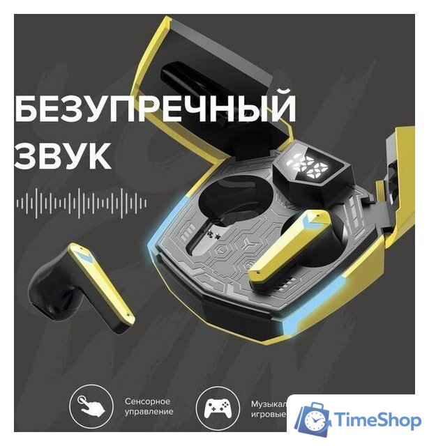 Наушники Canyon Doublebee GTWS-2 (черный/желтый) - Изображение №7 — Интернет-магазин Time-Shop